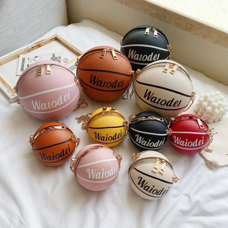 Latest design fancy girls women mini basketball kids basket ball purse handbags ladies hand bags