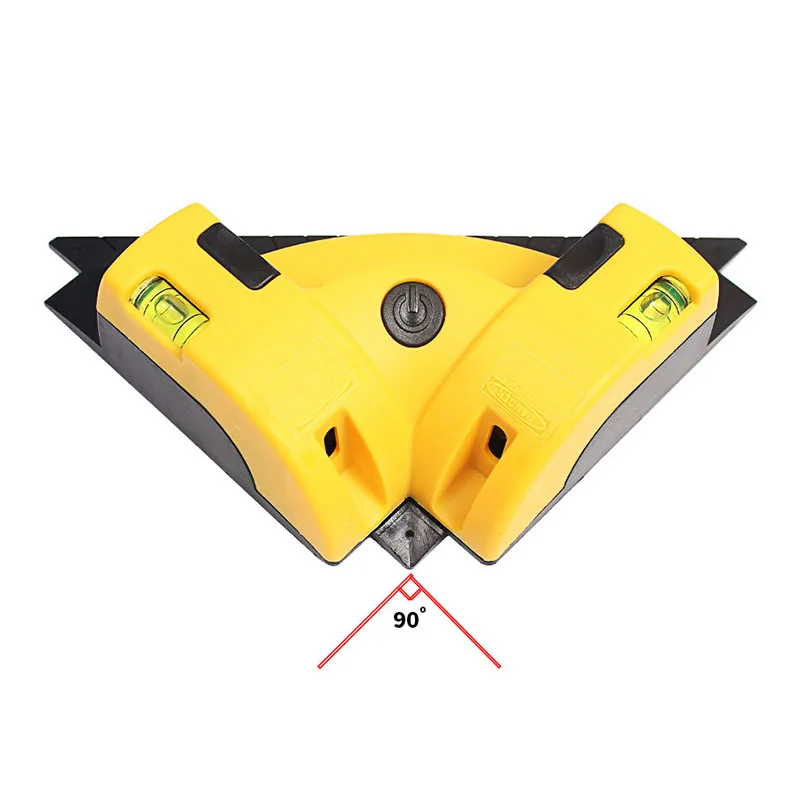 
Right Angle 90 Degree Cross Line Tiling Leveling Laser Beam Measurement Tool 2 Lines Laser Level Ruler 