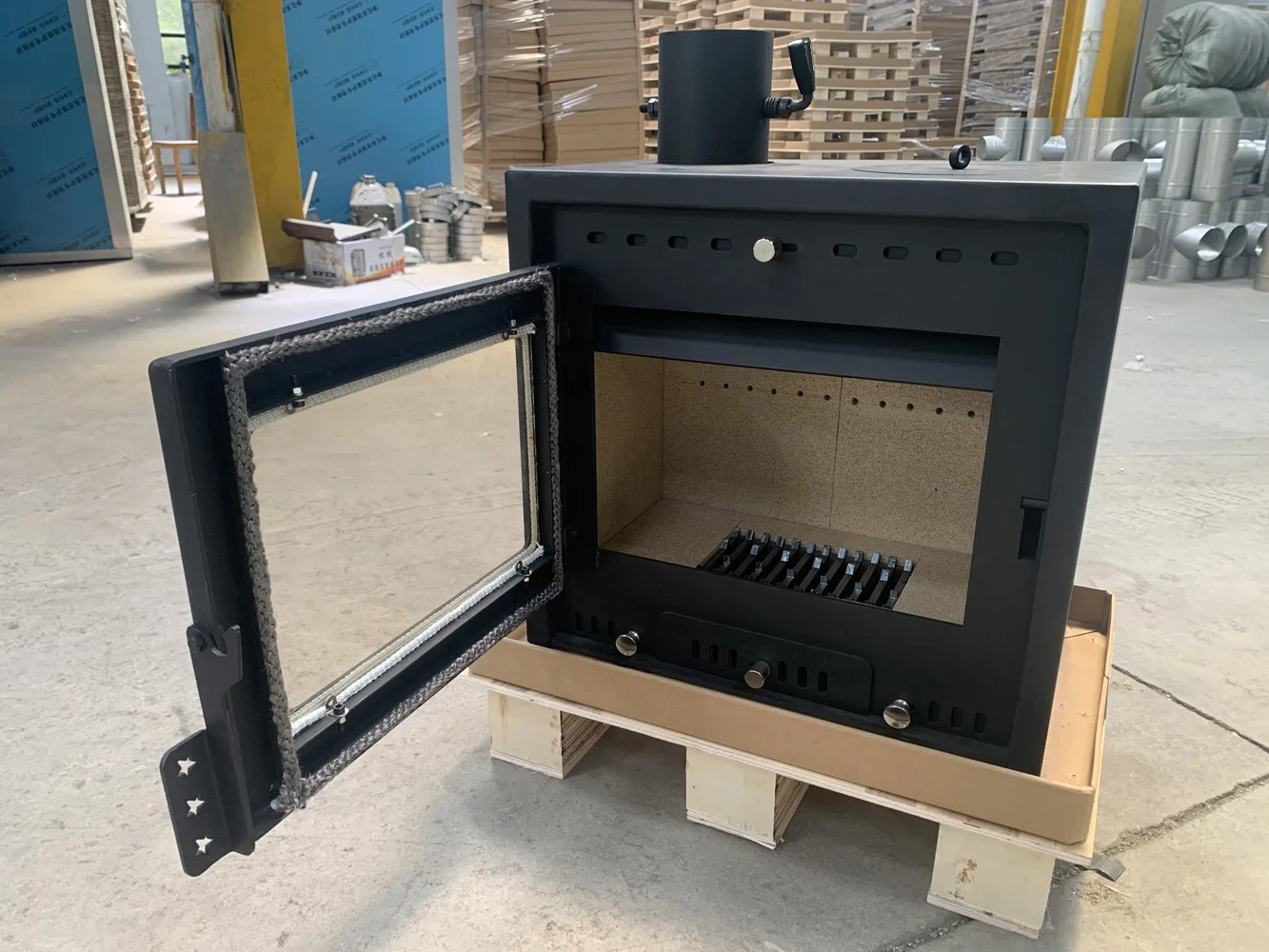 China Factory Direct Hot Selling Steel Fireplace Insert BSC340