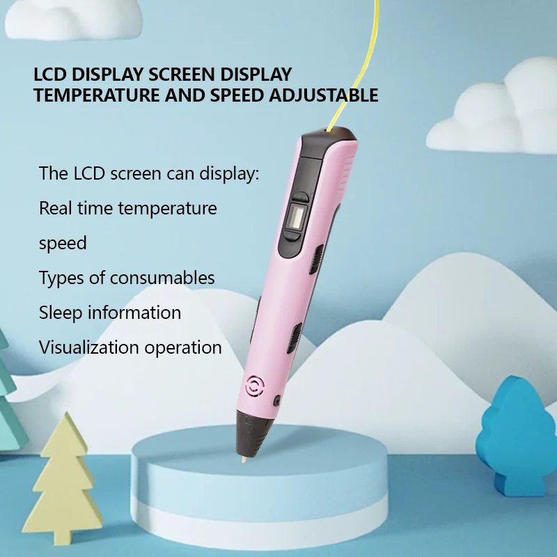 New Easy-to-Operate LCD display screen 3D Pen for Kids Digital Printers