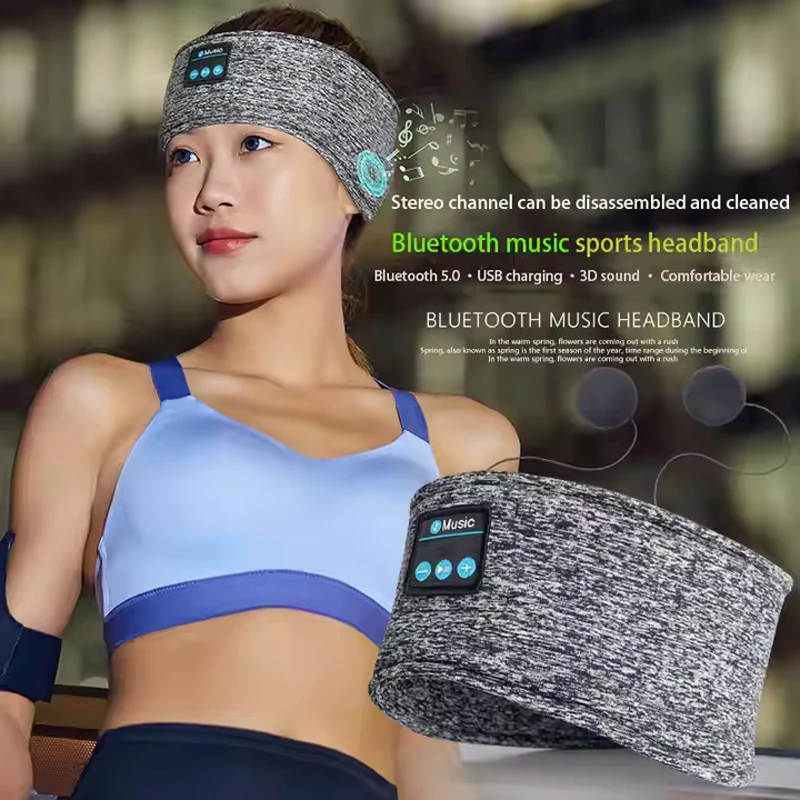 Bluetooth Music Sleeping Eye Mask Headband Bluetooth Sports Wireless 3D Headphone Yoga Headband