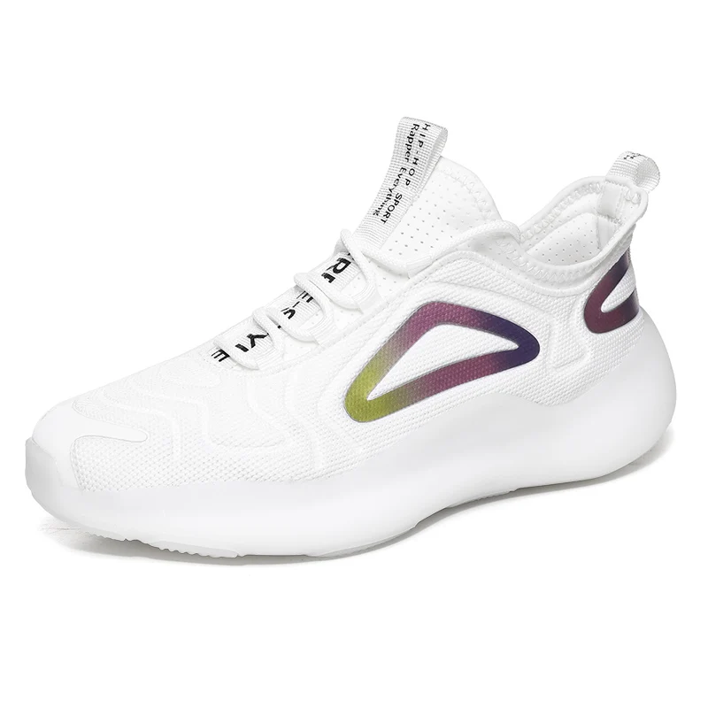 Производитель Jinjiang, оптовая продажа, вязаные дышащие мужские модные кроссовки, мужская теннисная обувь