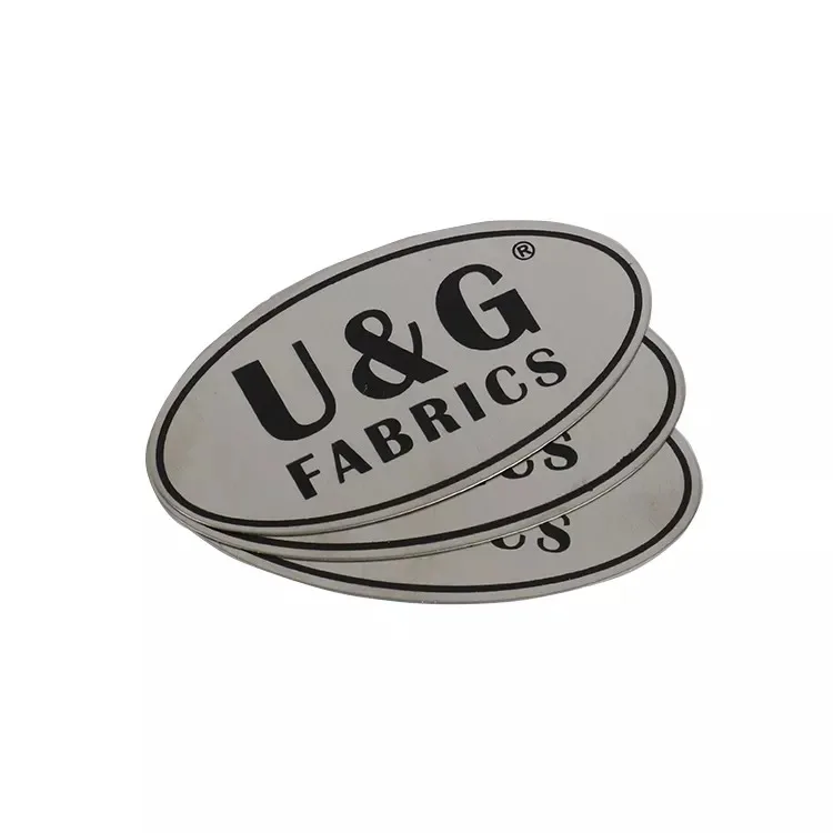 Manufacturer Small Custom Logo Metal Name Plate Aluminum Label Tags