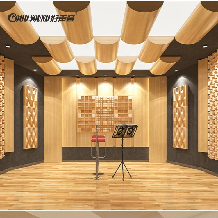 Goodsound Wood Absorbing Bass Traps Sound Proof Wall Panels Sound Absorption Sound Buffer Panels for Music Room Theater