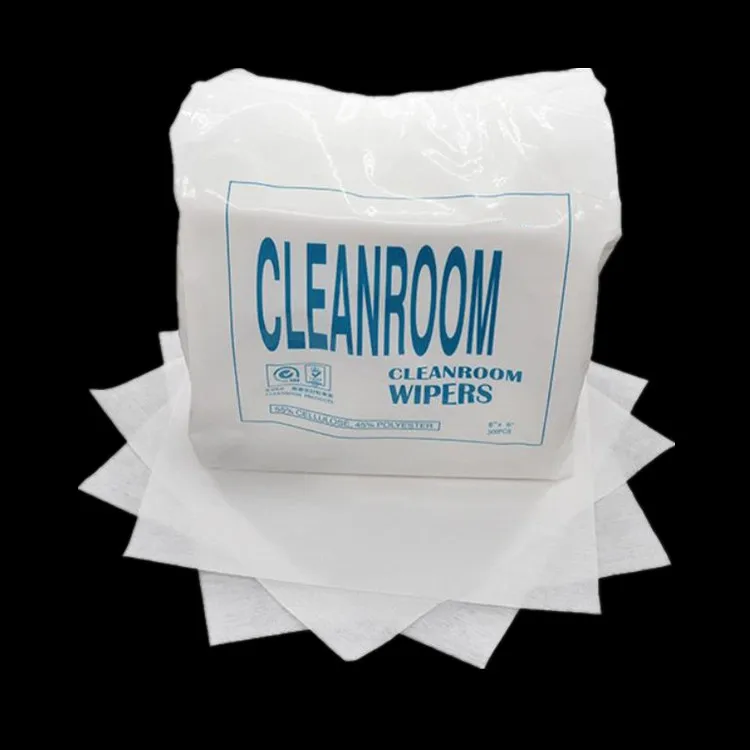 
High Absorbent Class 100 lint free dust free polyester knit car cleaning cleanroom wipes 