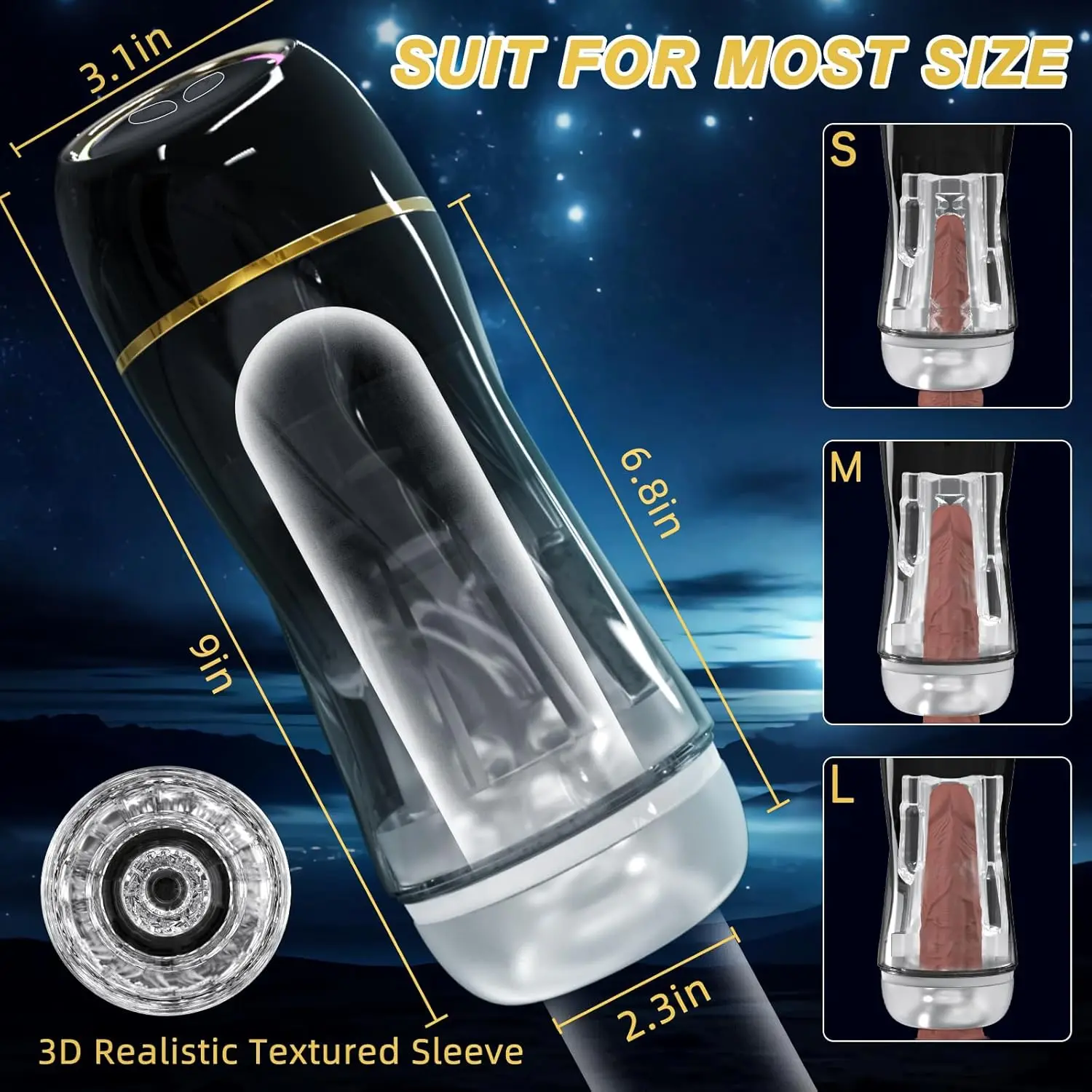 Men Masturbation Toys Masturbator For Upgraded Penis Pump 10 Vibration  Suction S  Pocket Pussy Male Stroker With 3D Realistic 5