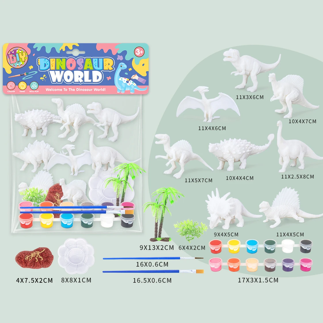 Wholesale Dinosaur Unicorn Art handmade toy craft 3D DIY drawing kit for kids