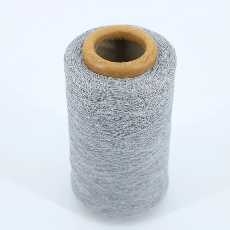 Different Grey Colors Glove Yarn Recycled Polyester Cotton Blended Yarn for Knitting and Weaving