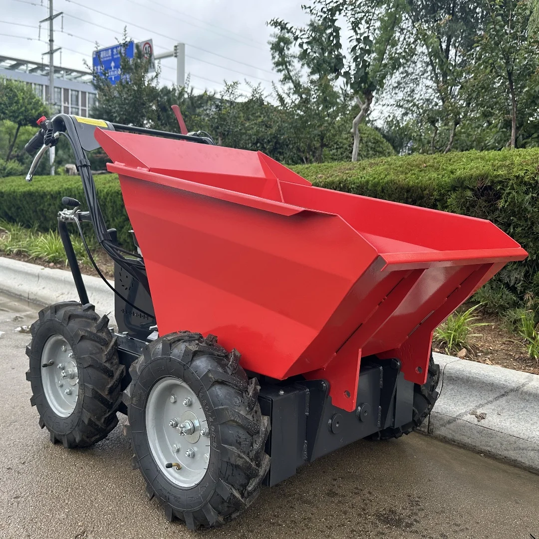 China Small wheel mini gasoline dump truck manual hydraulic tipper mini dump truck for sale