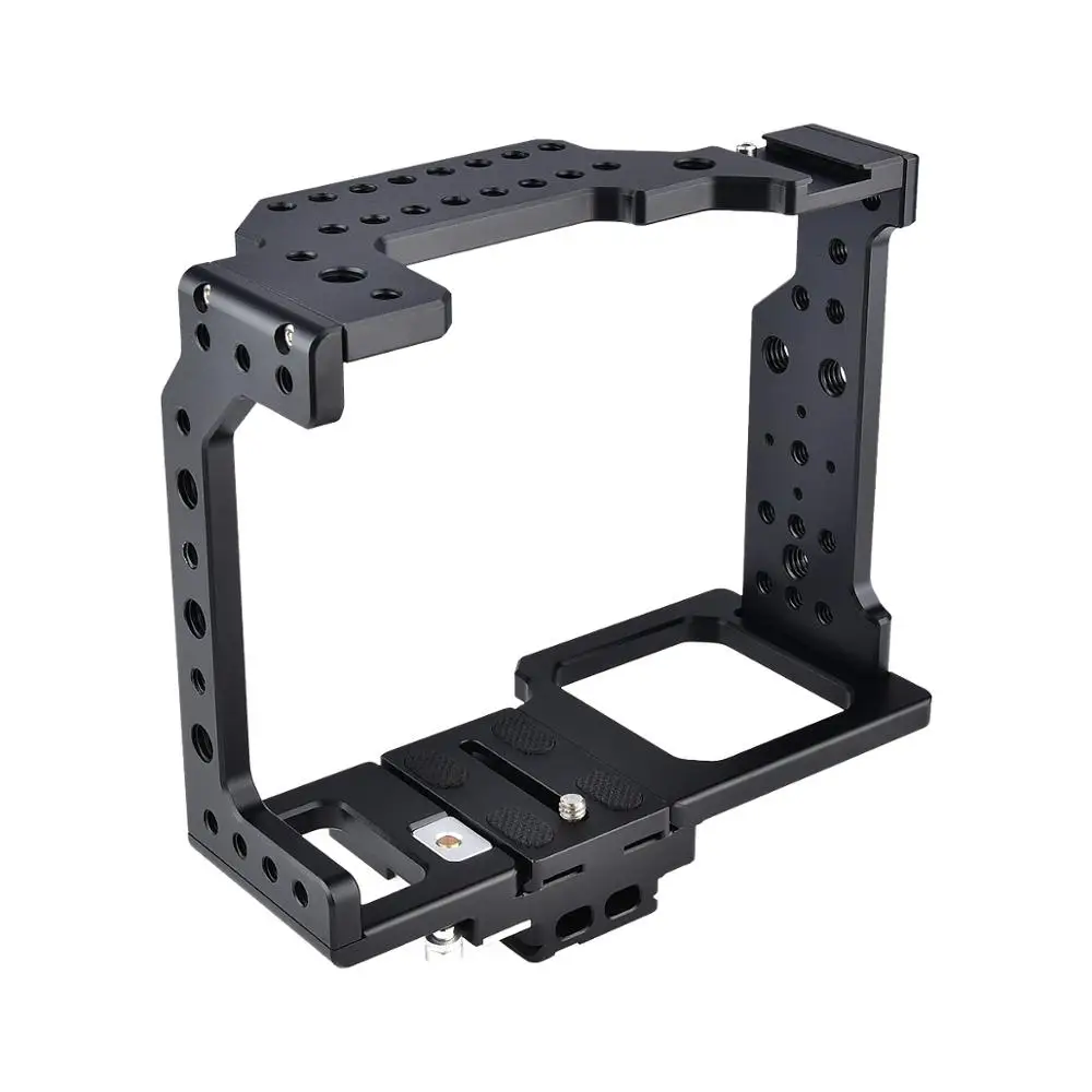 Black Camera Cage Aluminum Alloy Protect Camera Vlog Accessories for Sony A7R4 A74 A7S3 A7M3 A7R3