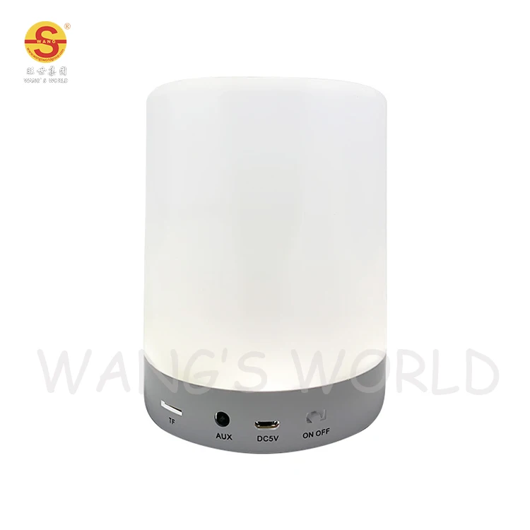 USB Перезаряжаемый Ночной светильник с изменением цвета сенсорный светодиодный ночной Светильник Bluetooth-динамик для рабочего стола
