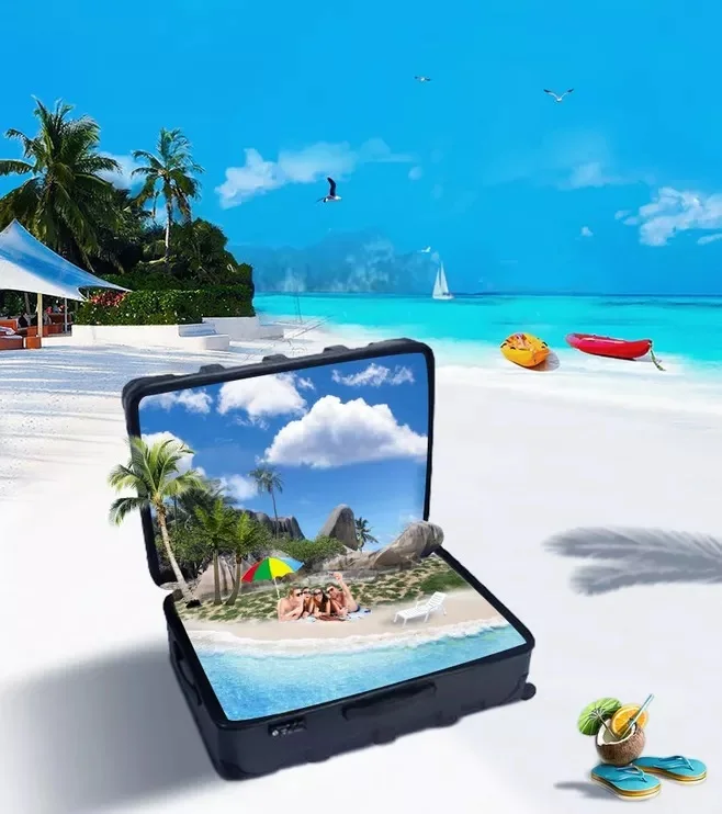 abs pc butterfly printing trolley luggage,suitcase,cabin size trolley case,hot selling luggage