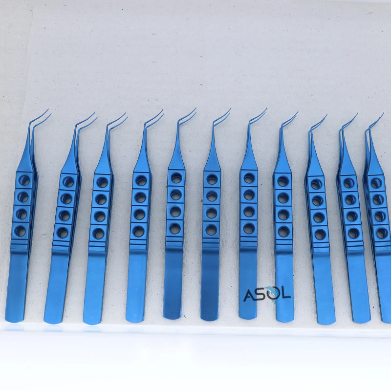 Factory hot sales ophthalmic surgical instruments curved ultrata style capsulorhexis forceps