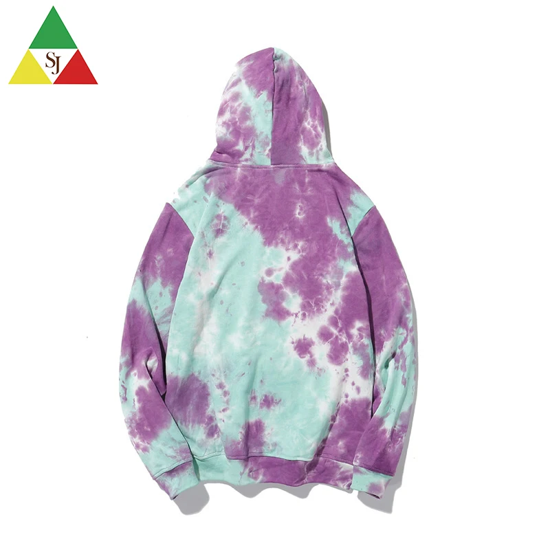 
Wholesale sweats sportswear fabrics clothes tie dye hoodies men 