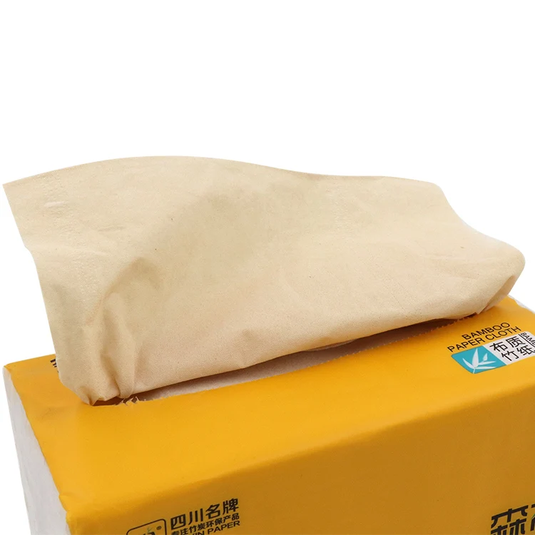 Virgin bamboo pulp tablet tissue sample free custom 2ply 3ply wholesale unbleached bamboo facial tissue