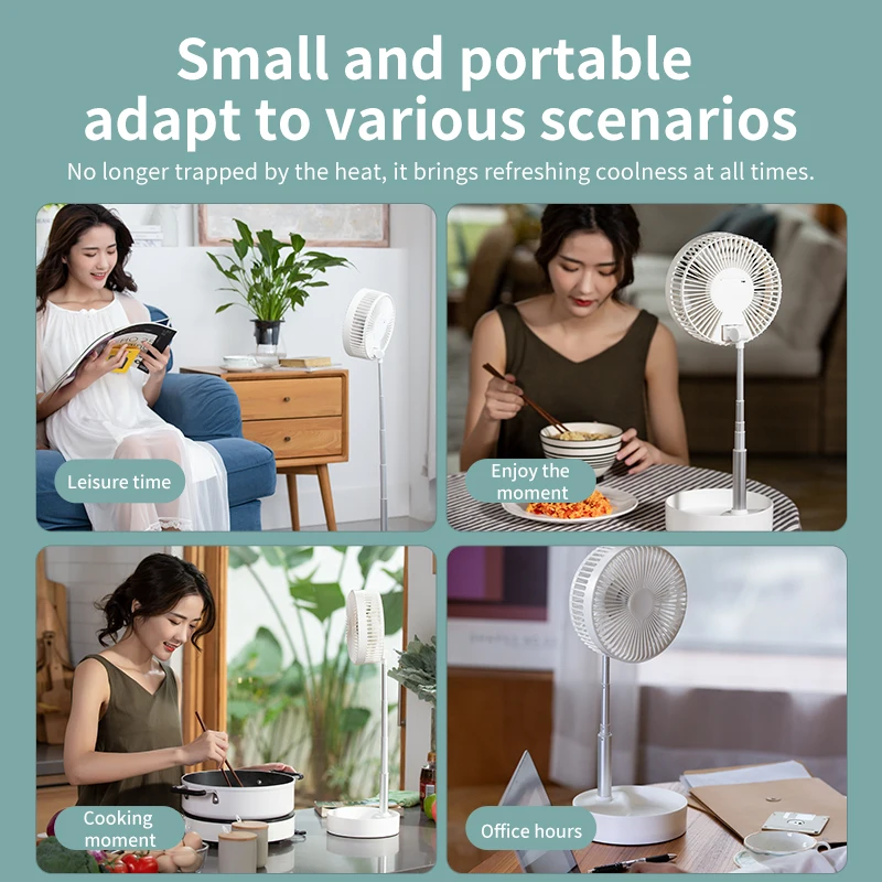 small Office Home Foldable F3 Stand Fan With Remote Control Floor Fans Remote Control Switch For Fan And Light cooling storage
