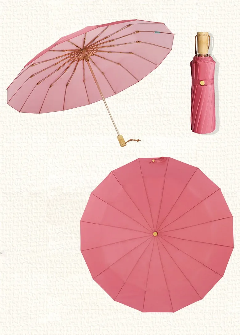 Custom with wooden handle umbrella designed umbrella fancy japanese korea umbrella