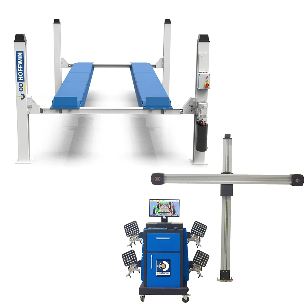 S3017 OD-Hoffwin High Quality 3D Wheel Aligner with movable beam Aligment Machine aligner Service Equipment