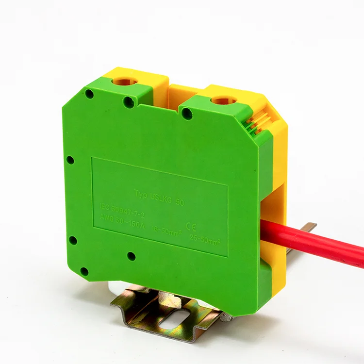 Din Rail Terminal USLKG-50 Screw Universal Din Rail Terminal Block