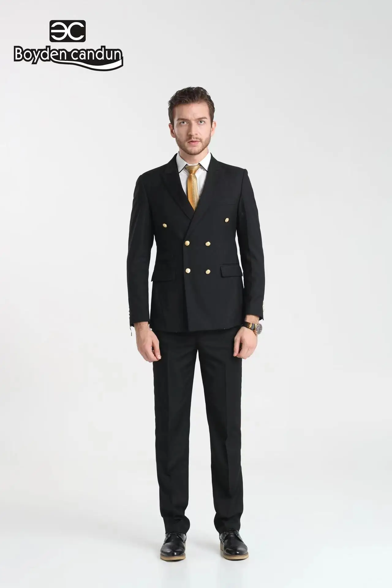 Mens Suits 2 Piece Black Shawl Lapel Casual Tuxedos For Wedding Groomsmen Suits Men 2023 Blazer Vest Pant