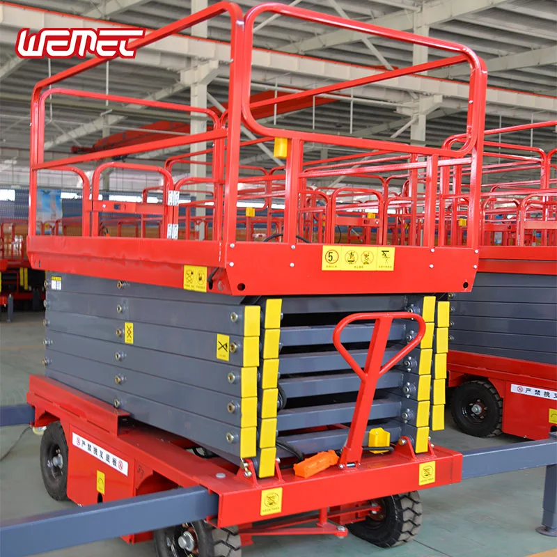  Mobile hydraulic electric scissor lifts platform for aerial