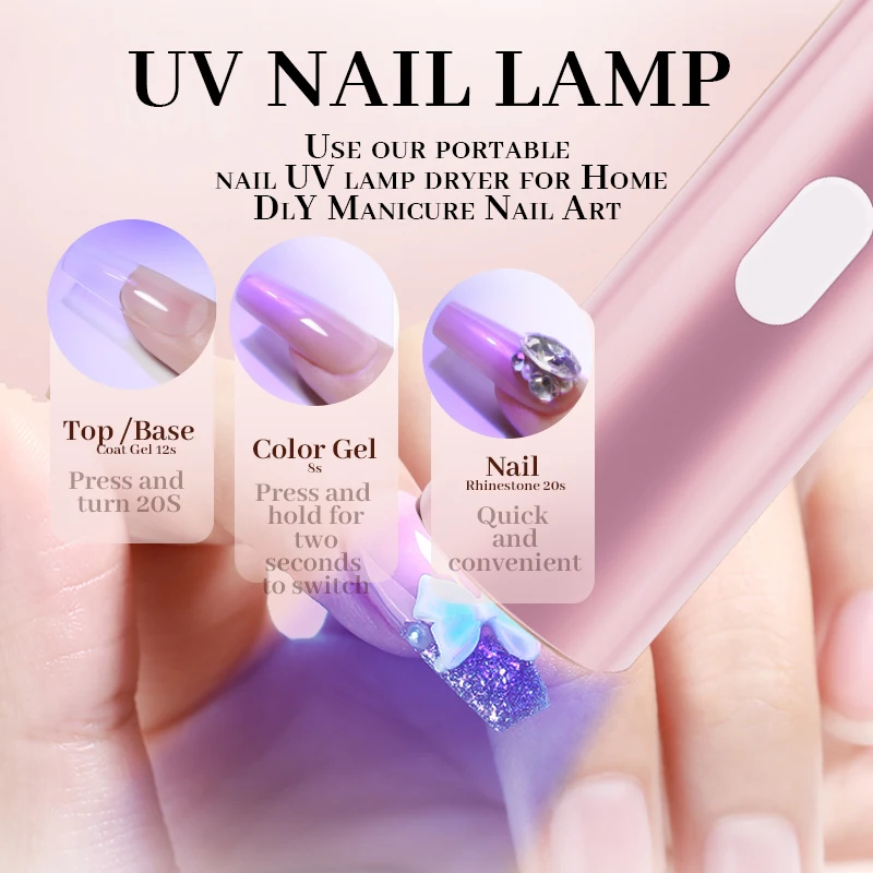 Led Nails For Wholesale Rechargeable Price Dryer Cordless Machine China Mini Portable Gel Nail Set Kit With Uv Lamp And Drill