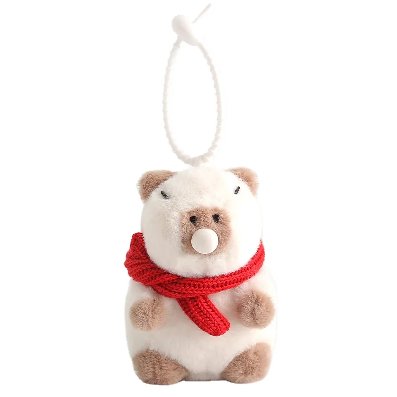 Kapybara water dolphin plush pendant toys netbook bag charm rag doll doll car keychain gift
