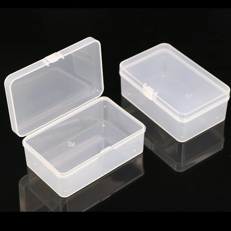 YZM Plastic Acrylic Gift Candy Rectangular Mini Pp Clear Plastic Utility Box Plastic Storage Box  Clear PP Display Box