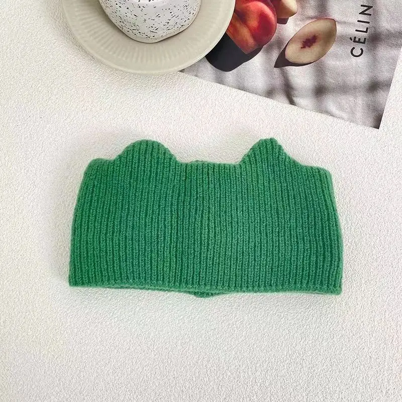 GEERDENG 2024 New Bestseller Fashion Crochet Turban Knitted Wool Hairband Outdoor Sporty Warm Wool Headband Head Wrap For Lady