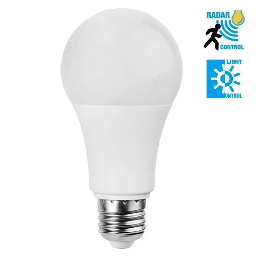 Smart Sensor Bulb Good Price 9W Radar Motion Microwave Sensor Led Bulb 80 E27 Sensor Light SMD2835 Lighting and Circuitry Design
