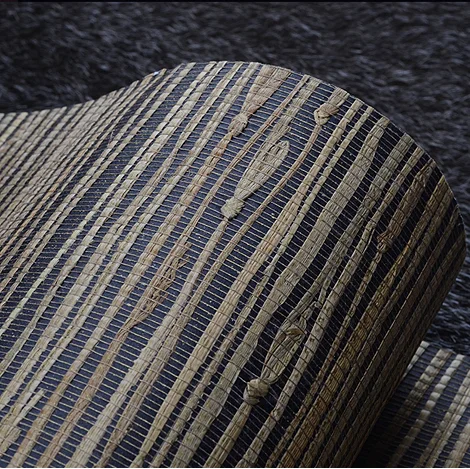 Free Sample Multi Color Vintage Grasscloth Wallpaper Roll home decor bedroom wallpaper