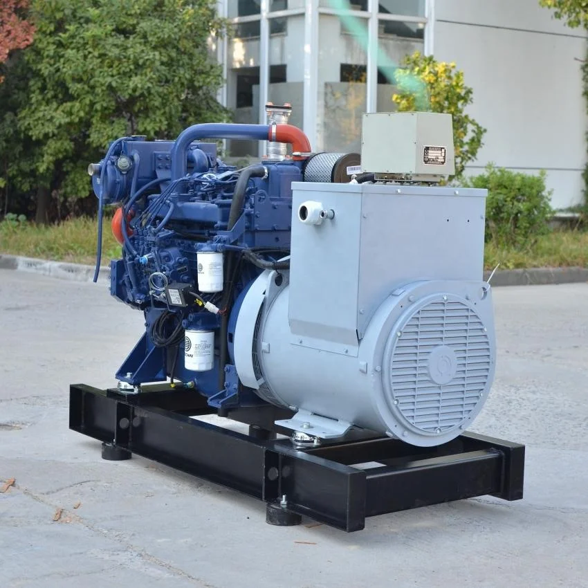 New CCS certificate 40KW marine diesel genset with Weichai engine WP4.1CD66E200