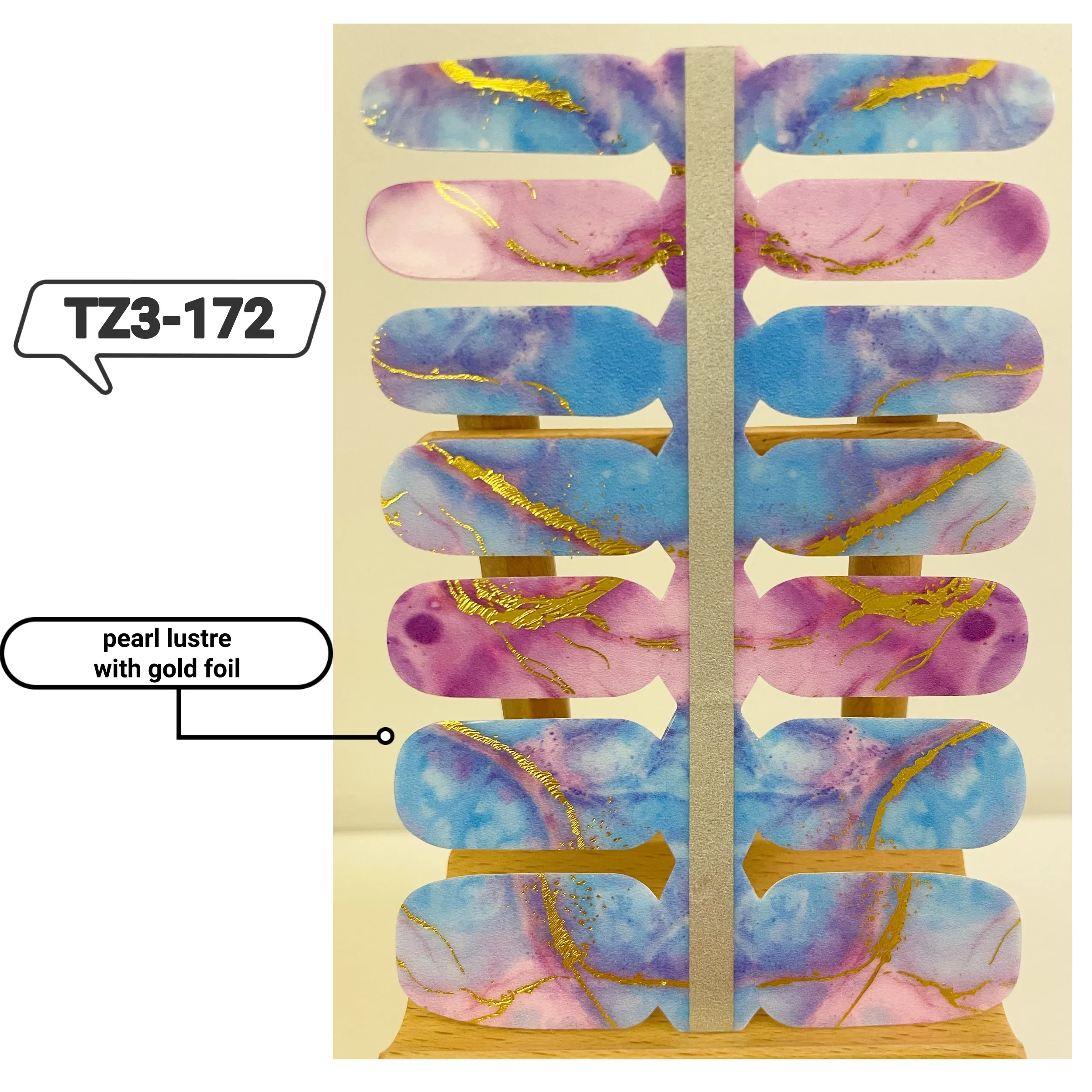 Factory Directly Wholesale Gel Nail Decoration Wraps Breathable Nail Stickers