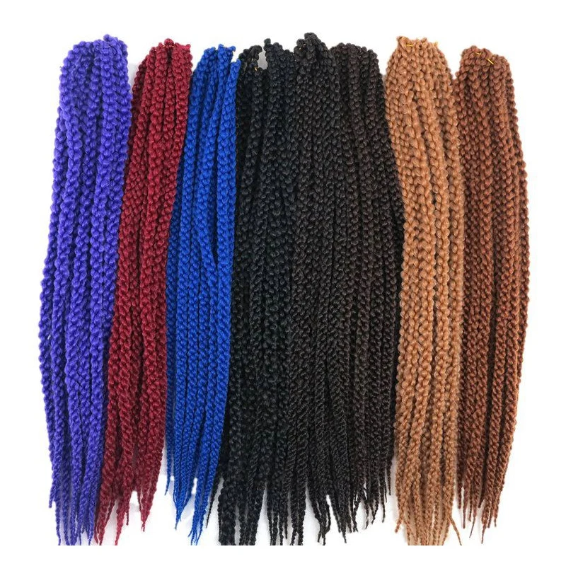 
Crochet Box Braids Hair 3Packs 22Inch Long Pre-Twists Style Ombre Jumpo 3D Medium Crochet Hair Synthetic Braiding Hair 