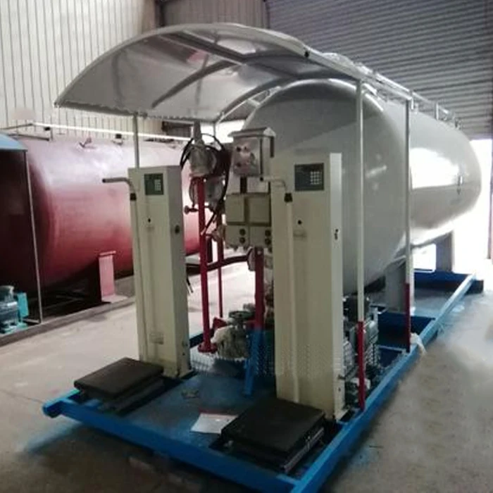 10000 liters cooking gas filling station with automatic LPG dispenser lpg skid mounted station/plant