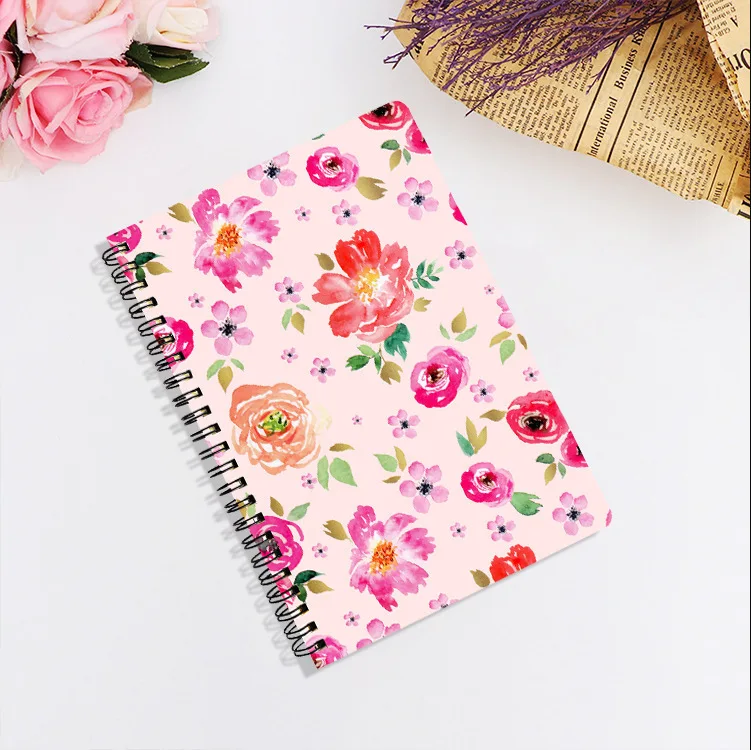 Customised Spiral A5 Promotional 5 Subject Diary Weekly Planner A4 Notebook With Logo
