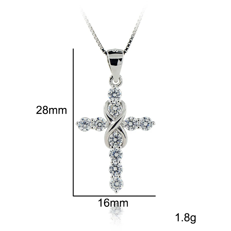 Маленький Крест стерлингового чистого серебра христианский крест ювелирные изделия очарование Готический кулон 925 для ожерелья