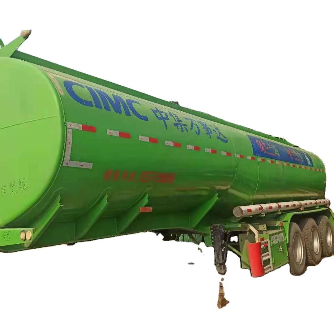 Secondhand used fuel oil tanker semi trailer milk liquid tanker truck trailer