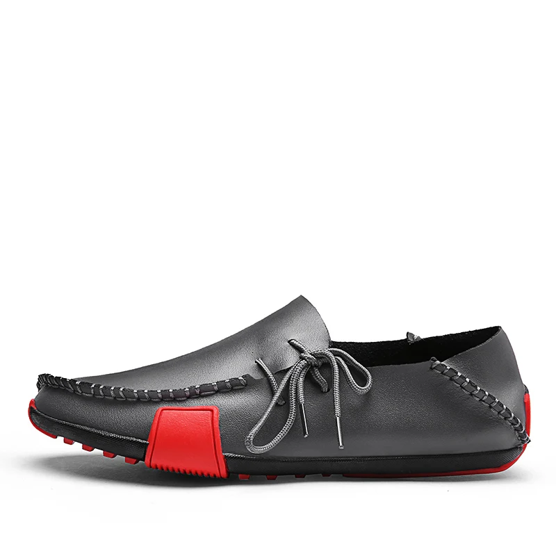Factory Wholesale Italy Handwork Stitch Design Autumn Spring Soft Leather Upper Driving Shoes Loafers Men