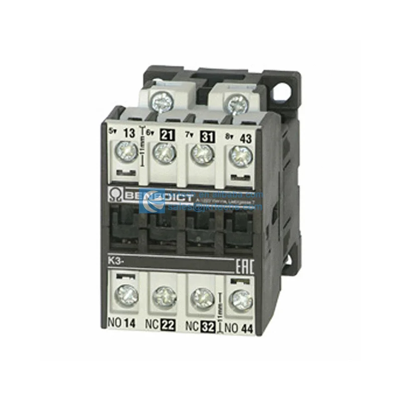 Suppliers K3-10NA00-22 230 K3 Contactors 4PST-2NO/2NC 2 Form A 2 Form B 230VAC Coil Chassis Mount DIN Rail K3-10NA00-22-230