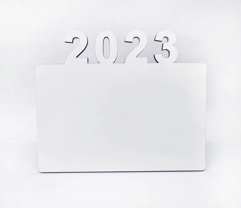 2023 Blank New Sublimation photo frame custom printing photo panel New year gift blank desktop panel