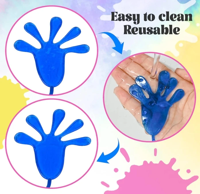 Новинка подарок забавные шутки Детские липкие руки ладони эластичные пощечины пальмовые игрушки подарки для вечеринки случайные