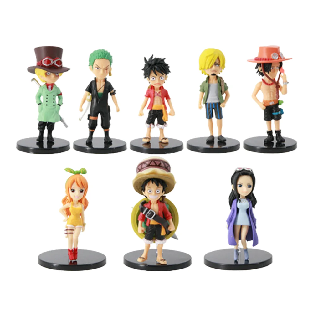 Набор из 8 шт. фигурки японского аниме оптом ПВХ 21106