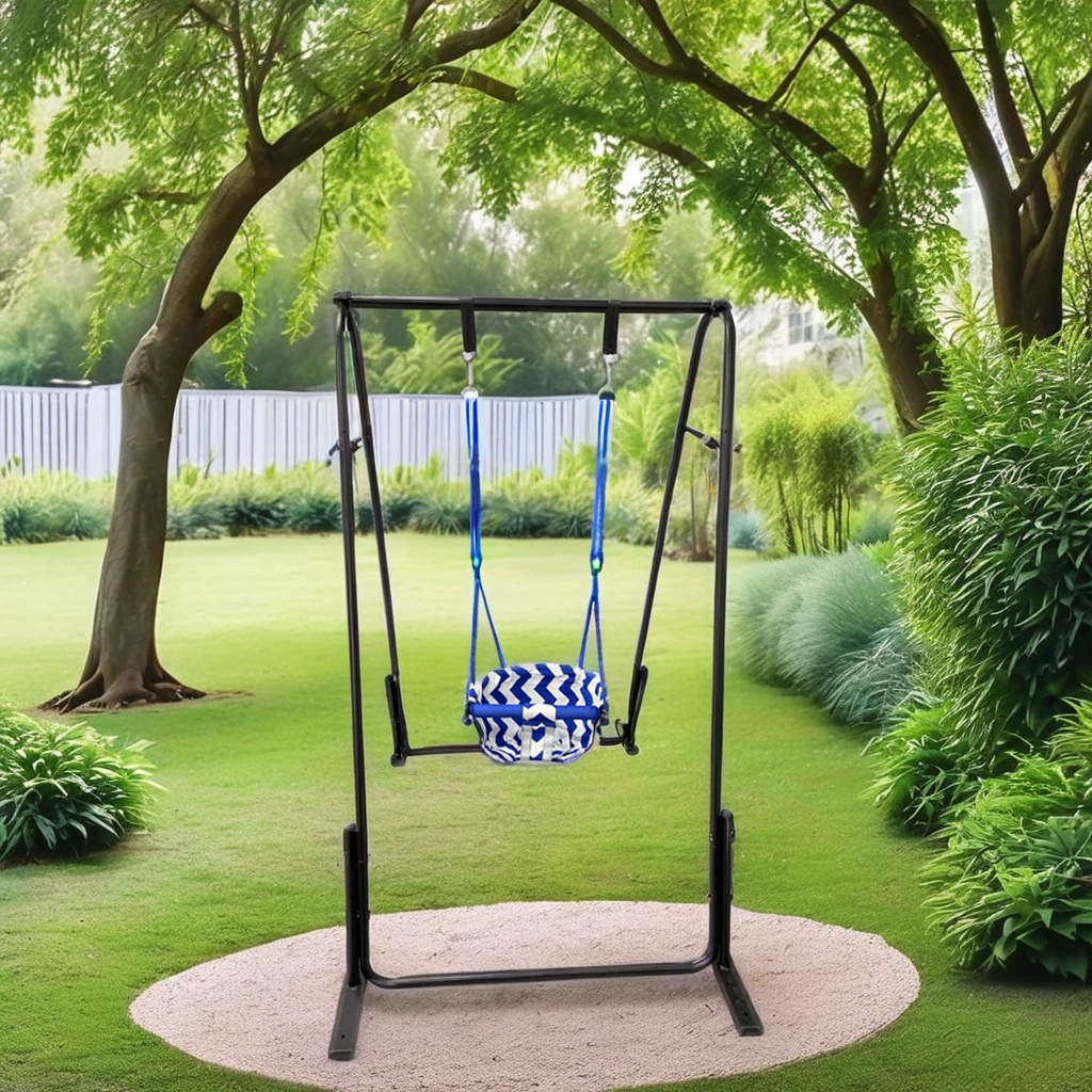 CNC Machined Rattan Wicker Patio Hanging Swing Chair for Living Room Garden Outdoor Balcony Baby Hanging Basket Swing Furniture