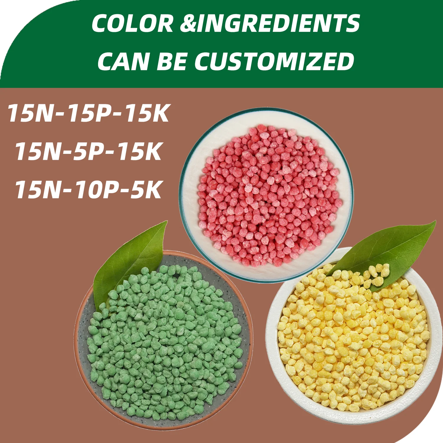 NPK Controlled Release Water Soluble Compound Fertilizer Granular for Agricultural Use  Granules Water Soluble Fertilizer