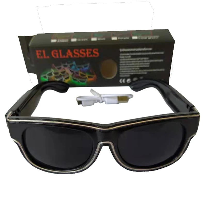 2020 NEW wireless cool led light up sunglasses rave for dj bar party