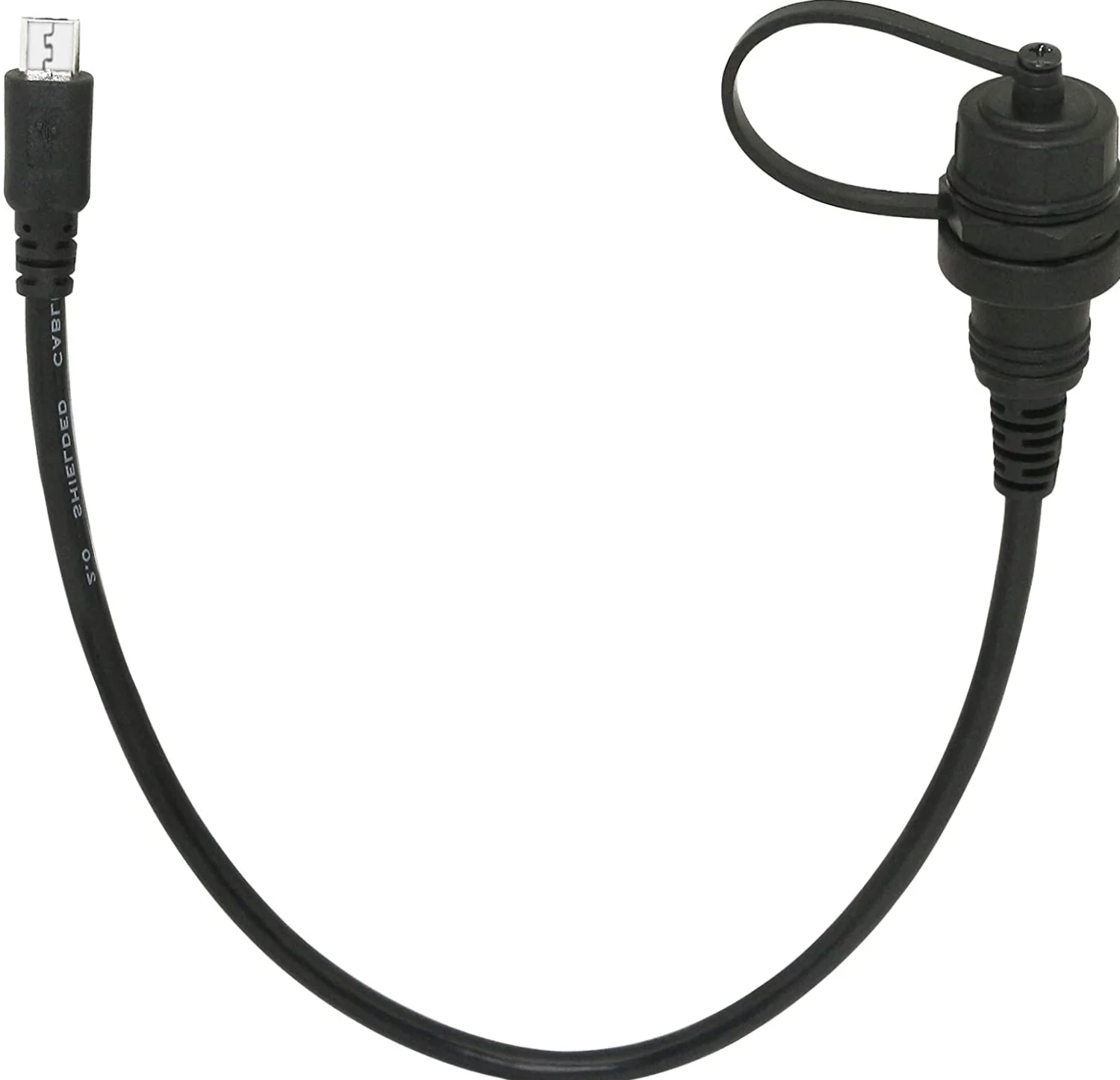 Micro Usb Ip67  5pin Male To Micro 5pin Female  Connector For Car Boat DashboardMicro Usb Panel Mount Extension Dash Flush Cable