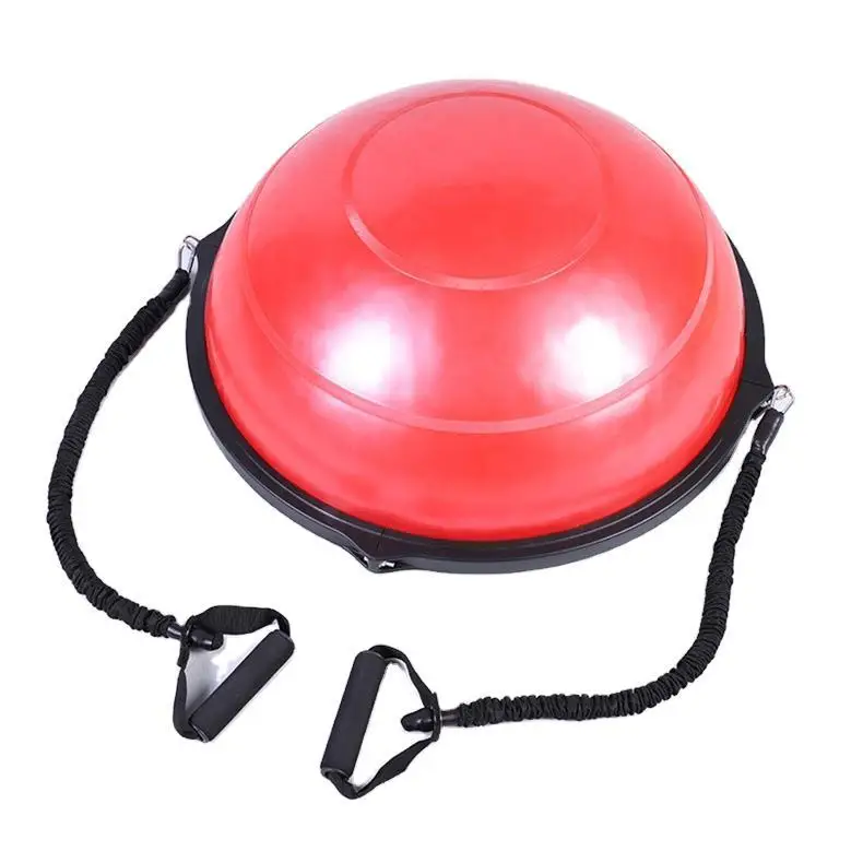 
Anti Burst Air Pump Half Balance ball Half Yoga Ball Exercise Ball With Elastic Strings 