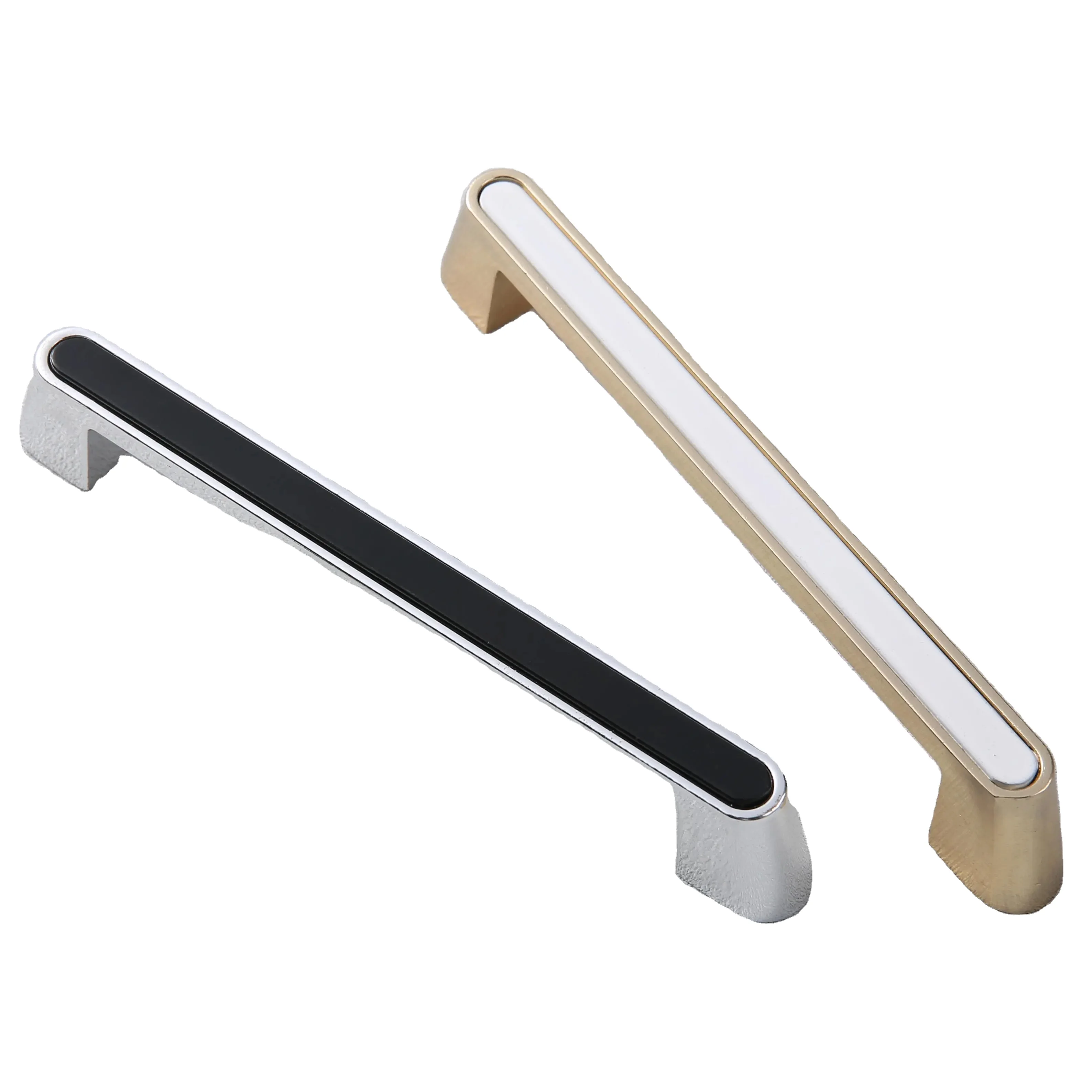 Drawer aluminum kitchen cabinet door handle Cabinet square long handle and knob
