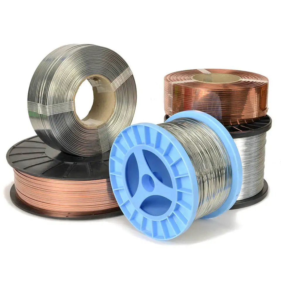 Ящик из гофрированного картона и скобы Вес рулона низкая цена плоская оцинкованная проволока сборника вязальной проволоки